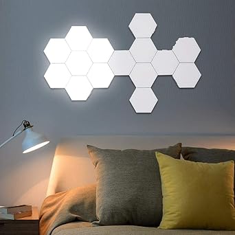 Quantum Led Licht Led Mosaik Hex Modular Light Touch Sensor Licht Nachtlicht Kreative Magnetic Wand Zu Wand Geometric Optional Spezifikation 15pcs Amazon De Beleuchtung