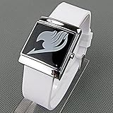 BECUTE Cosplay Fairy Tail Costume Anime Cool Led Wrist Watch with Silicone Strap, White