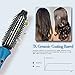 SwanMyst Curling Iron Brush 1 Inch with Anti-scald Bristles, 3 in 1 Ceramic Ionic Hot Hair Curling Styling Brush, Dual Voltage