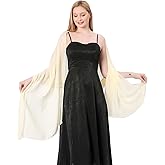 CHUNG Women Chiffon Shawls Sheer Evening Dress Fashion Scarves for Bride Wedding Stole Accessory