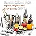 Bar Set 17-Pieces Jumbo Bartender Kit – Premium Cocktail Set Mixology Kit for Bar and Home - All-In-One Cocktail Shaker Set - Bartender Mixology Barware Set for Men and Women - Bar Tools Martini Kit