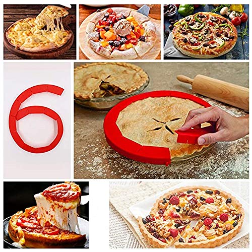 VSILE Adjustable Pie Crust Shield Food Safe Silicone Pie Protector