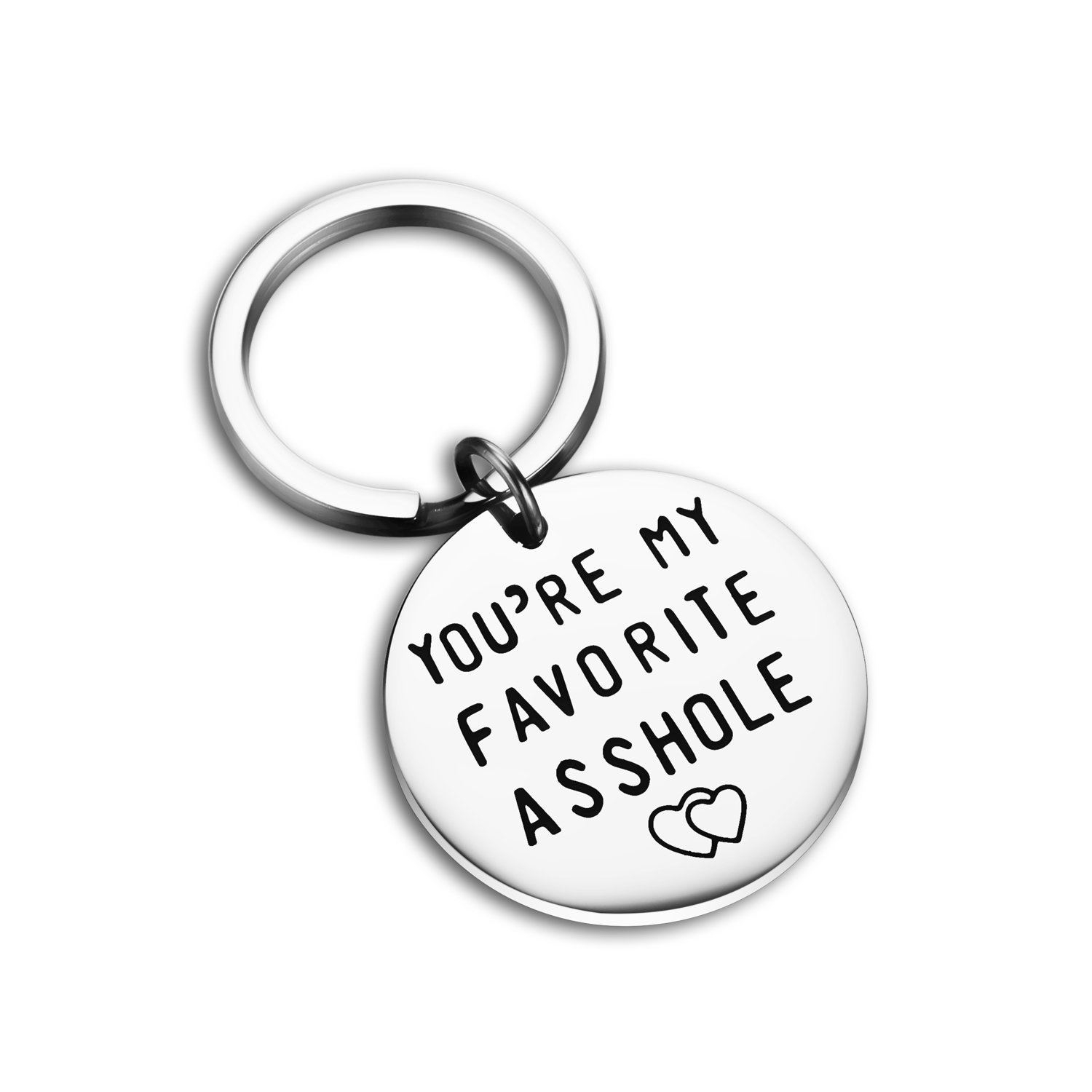 CJ&M Funny Boyfriend Gift, You're My Favorite Asshole, Asshole Keychain, Funny Keychain, Funny Man Gift, Valentines Day, Funny Gift for Husband