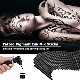 Emalla Tattoo Ink Mixer Machine Kit w/ 100 Sticks & Cups Stainless Steel Holder view 4