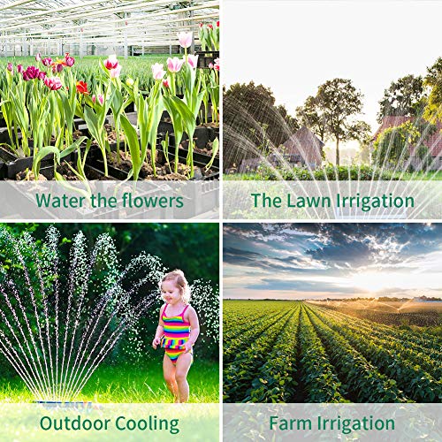Vimpro Lawn Sprinkler, Automatic 360 Degree Rotating Lawn Garden Sprinkler Irrigation System Covers Large Area with Leak-Free Design, Summer Outdoor Water Park Accessories for Kids, Butterfly Shape