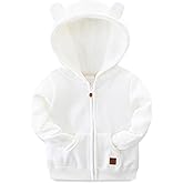 Hikido Baby Girls Boys Warm Adorable Hooded Zip Coat for Fall Spring Outerwear 3-24M Kids Jacket