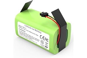 Futurebatt 4000mAh 14.4V Replacement Battery for Ecovacs for Deebot N79 N79S DN622 Eufy RoboVac 11 11S 11S MAX 12 15C 15C-MAX 15T 30 30C 30MAX 35C Shark RV750 RV720 RV700 Battery Pack