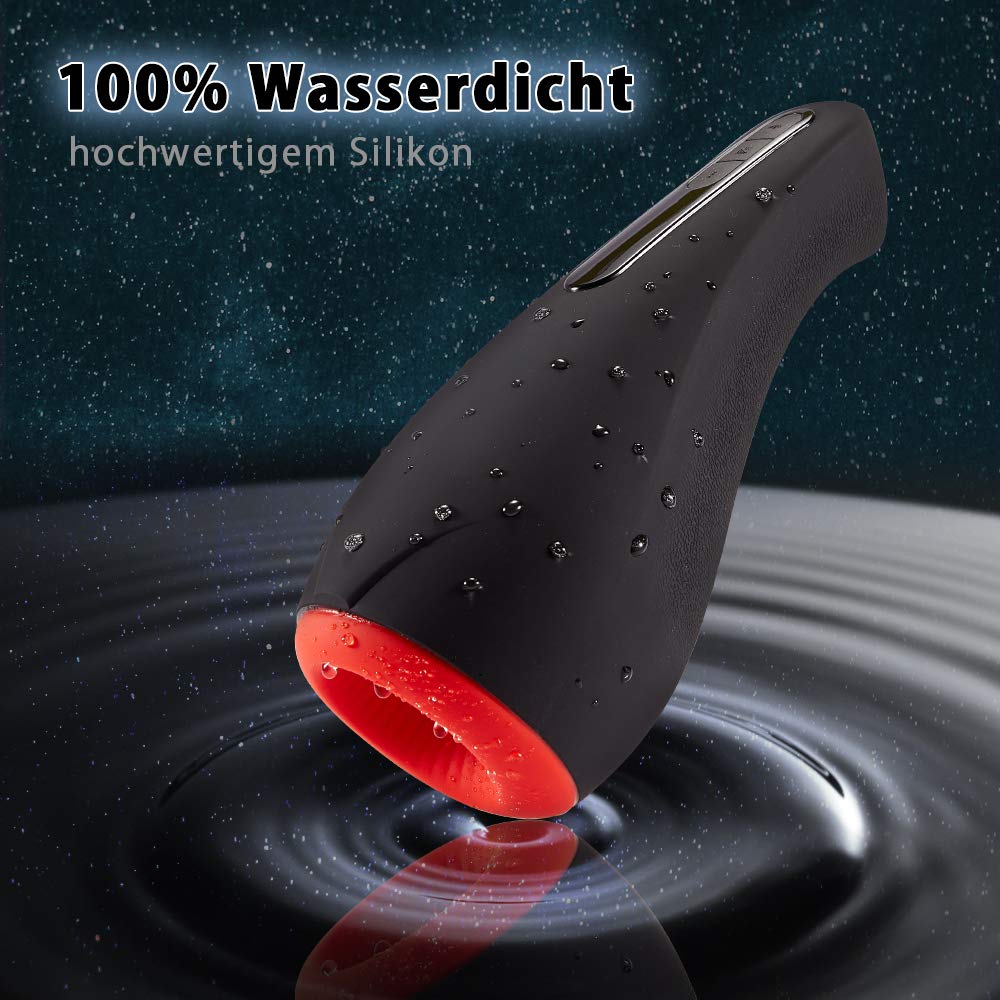 Fondlove Automatischer Masturbator Oral Masturbieren Elektrische Masturbatoren Männer sex Sexspielzeug Men Cup wie Mund mit 2 Heizstufen 7 Vibrationsmodi Intelligente Induktion