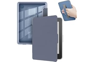 YoungMe Case for 6" Kobo Clara BW 2024 Released, Ultra Clear Soft Light Transparent TPU Back Cover with Hand Strap, Auto Wake