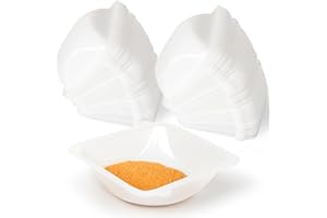 Disposable Weigh Boats Medium (128pcs, 100ml) Square Plastic Trays for Scale, Anti-Static Weighing Dishes and Lab Dish, Polys