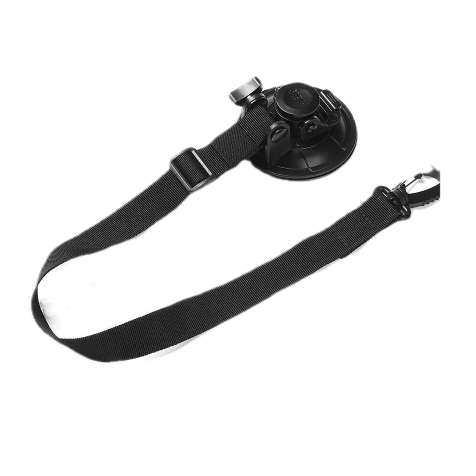 GAOHOU Door Retainer 38-92cm Adjustable Strap with Heavy-Duty Locking Suction Cup for Motorhome/Caravan/Campervan Black