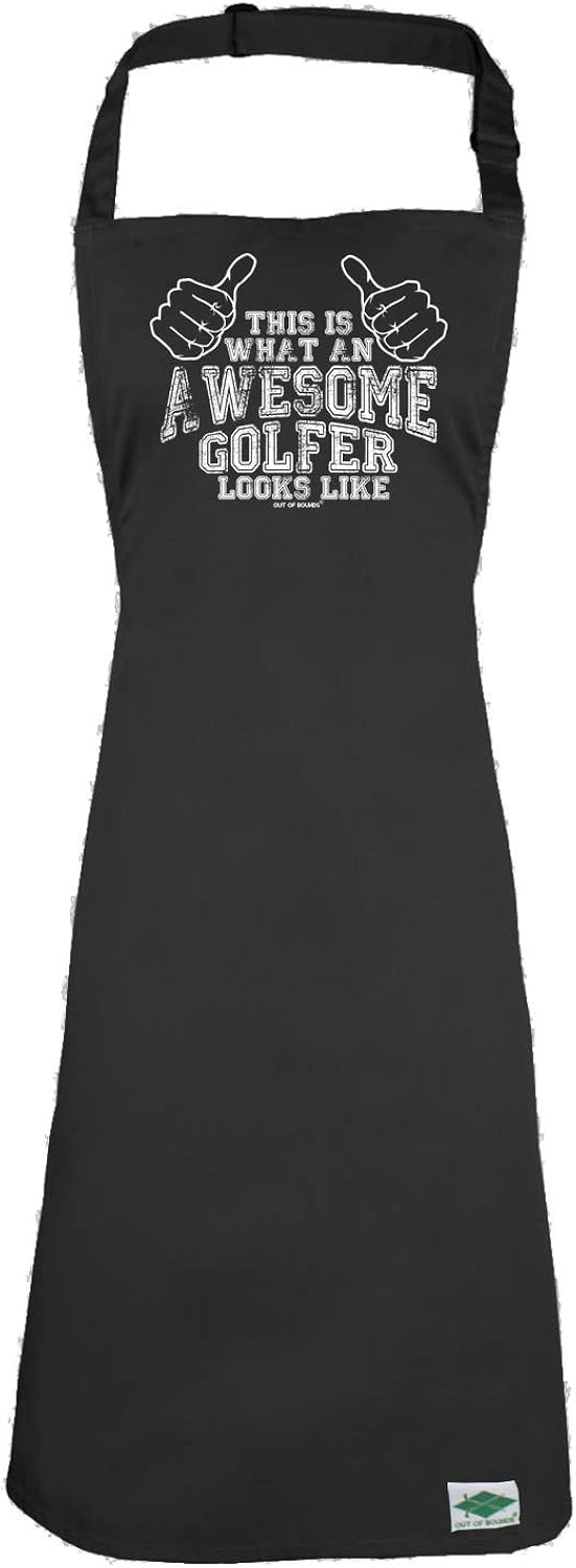 Golf This Is Awesome Golfer Adult Kitchen Cooking Chef Apron Funny