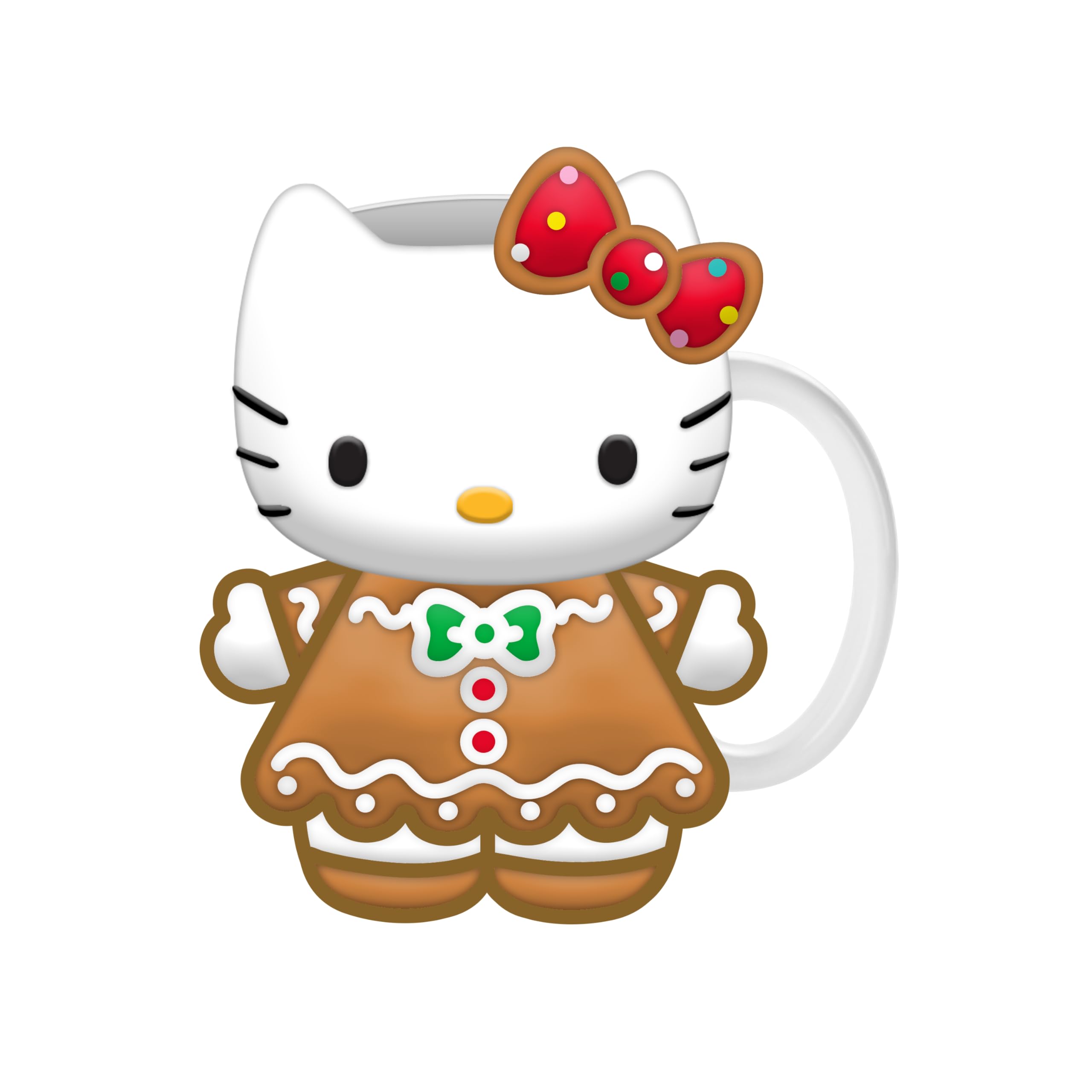 Photo 1 of Silver Buffalo Hello Kitty Gingerbread Dress 3D Sculpted Ceramic Mug, 20-Ounces