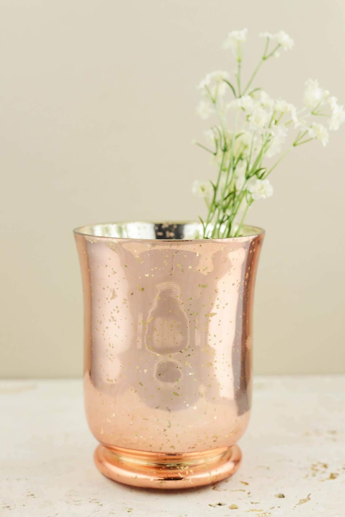Richland Copper Mercury Glass Vase & Candle Holder 6"