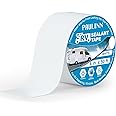 PAULINN RV Camper Roofing Repair Sealant Tape White, 4 Inch X 50 Foot Natural Rubber Roof Sealing Tape, UV & Weatherproof Roof Seal Tape for RV Camper Trailer Boat Sealing Leak Repair