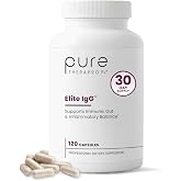 Pure Therapro Rx Elite IgG Immunoglobulin, 1100mg, 120 Capsules | Supports Gut &amp; Immune Health with IgA &amp; IgM, Colostrum Alternative, Dairy &amp; Gluten Free, Non-GMO