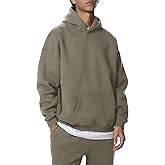 Gihuo Men's Oversized Hoodie Classic Fleece Loose Pullover Sweatshirt Casual Streetwear (Large, GreyCamel)