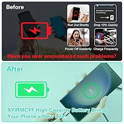 XYIRMCYF for Pixel 7A Battery, 5000mAh