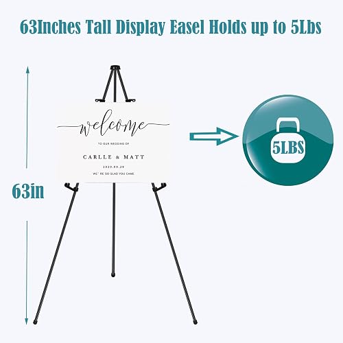 Easel For Wedding Sign 63 Inch Wedding Sign & Poster Easel Stand ...