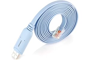 OIKWAN USB Console Cable, USB to RJ45 Console Cable for Cisco Routers/AP Router/Switch/Windows 7, 8 (1.8m, Blue)