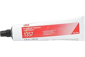 3M Neoprene High Performance Contact Adhesive 1357, Gray-Green, 5 Ounce Tube