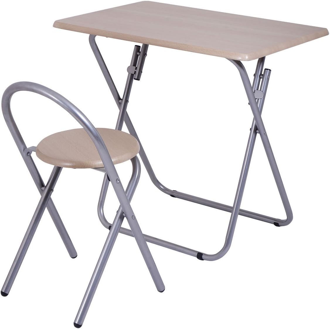 New Folding Study Writing Desk Table Chair Set Kids Student Children Home School