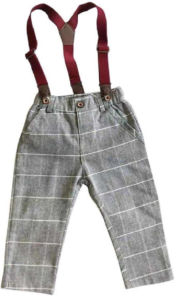 plaid pants with suspenders