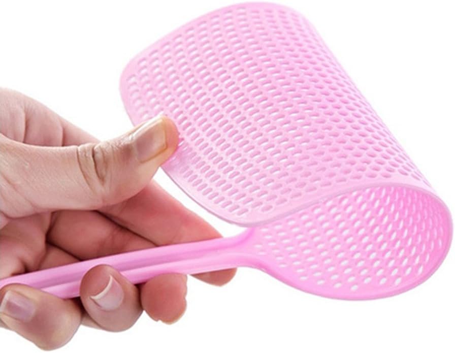 jiemei Fly Swatter, 5 Pack Manual Pest Control Colorful Plastic with 17.5'' Durable Long Handle House Wife Helper (5X): Garden & Outdoor