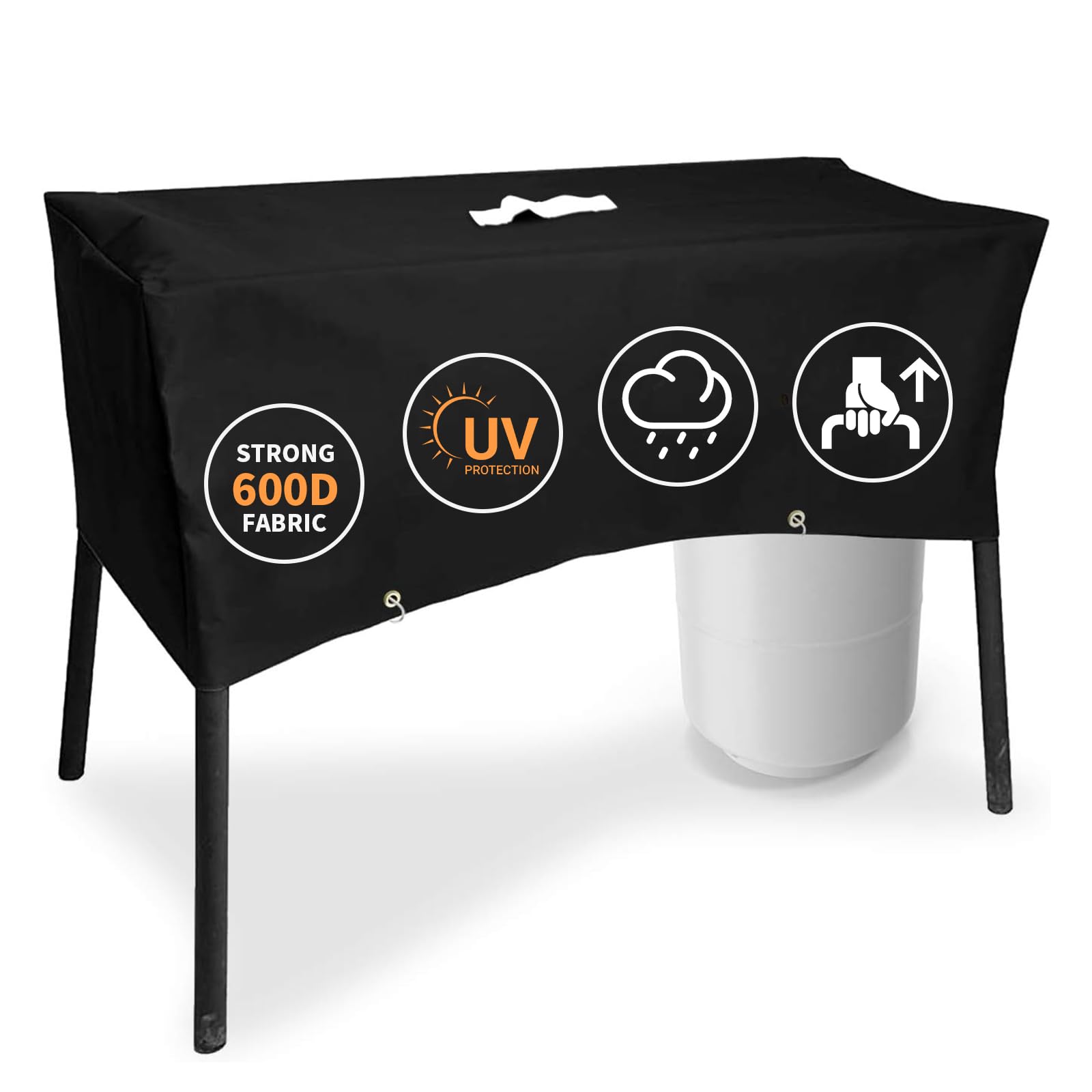 Photo 1 of Grisun Patio Stove Cover for Camp Chef 2 Burner Stove, Grill Cover for Camp Chef Stove EX60P, EX60LW, EX60PP, EX60B, EX280LW and More, for Camp Chef Accessories