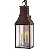 Hinkley Beacon Hill Grande Wall Mount Lantern, Blackened Copper