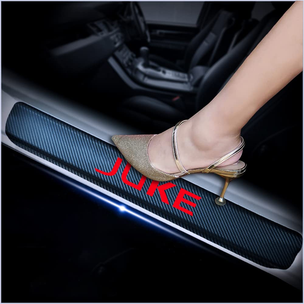 kaiweiqin 4Pcs Car Door Sill Scuff Plate Cover for