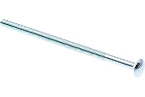 Prime-Line 9064065 Carriage Bolts, 3/8 in.-16 X 8 in., A307 Grade A Zinc Plated Steel (10 Pack)
