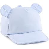 Lcaiualu Baby Baseball Hat for Toddler Bear Sun Hats Cotton Infant Ball Caps Kid Adjustable Baseball Cap for Boys Girls 3-24M
