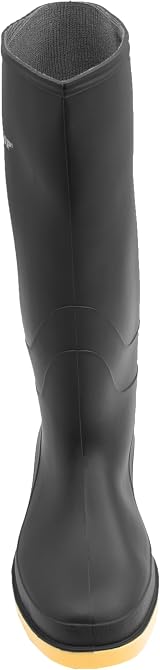 Dunlop Dull Unisex Full Knee Waterproof Rain Boots Black PVC Wellies EU36 UK3 view 6