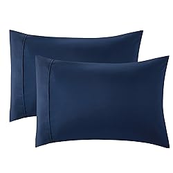 Bedsure Queen Pillow Cases Set of 2 - Navy