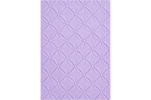 Briartw Tufted 3D Embossing Folder for Card Making,Clear Plastic Texture Fades Embossing Folder Template for Scrapbooking and Other Paper Craft