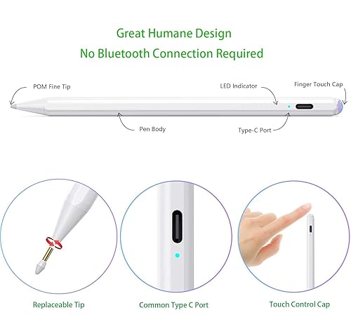 Stylus Pencil for iPad Air 5/4 Fine Tip Stylus