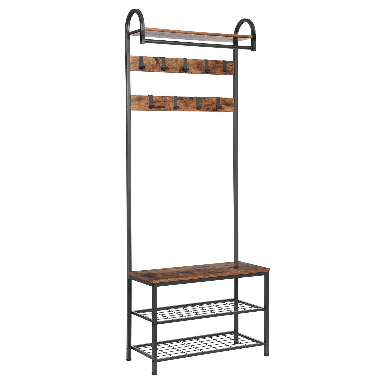 Buy HOOBRO Coat Rack Shoe Bench, Hall Tree with Bench and Shoe Storage,Hall Tree with Storage