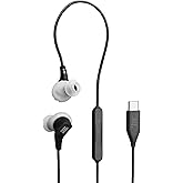 JBL Endurance Run 3 USB-C - Wired Sport Headphones - Black/Gray | FlipHook technology for versatile wearing style, IP65 dustproof and water-resistant, 3-button remote with microphone