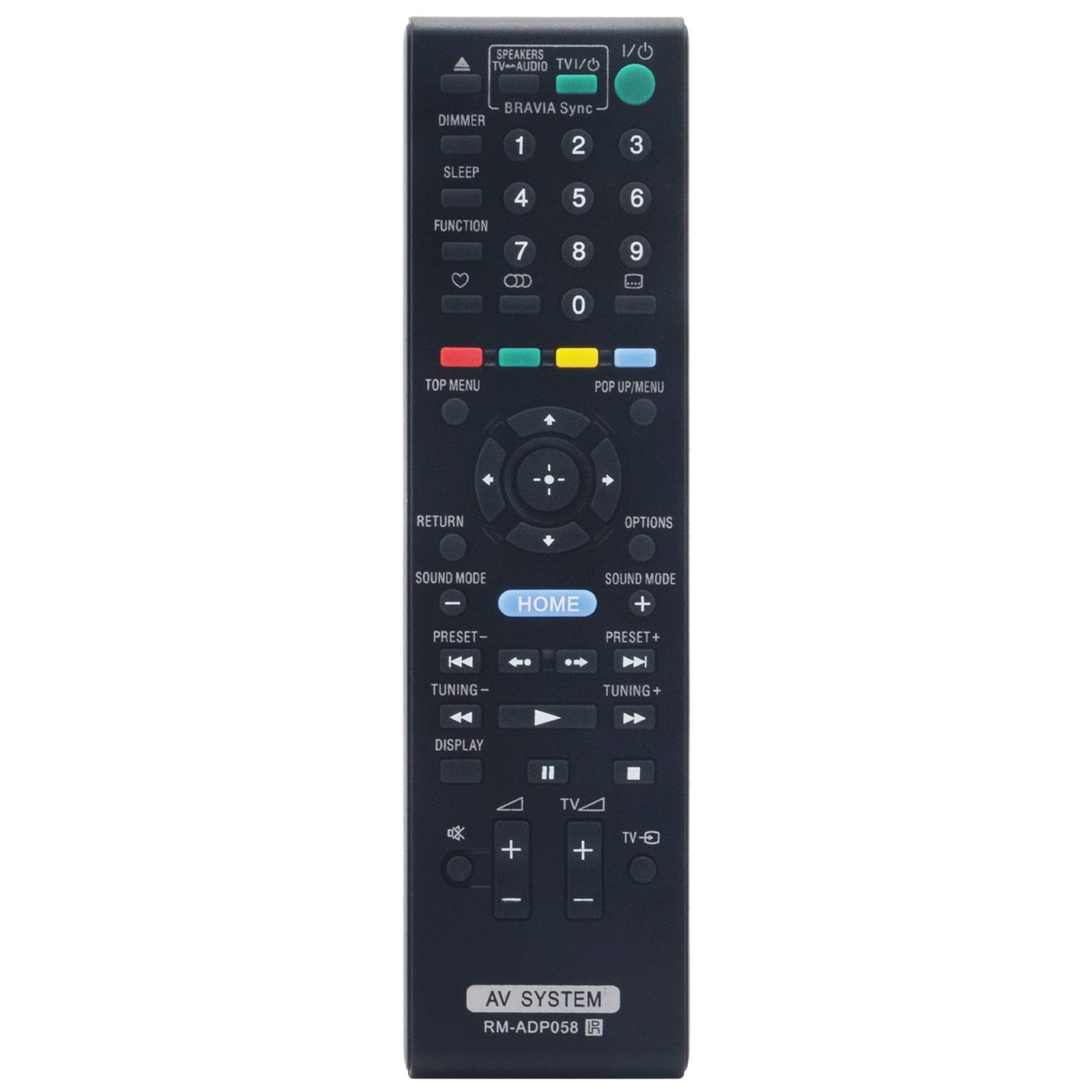 VINABTY RM-ADP058 New Replacement Remote Fit for Sony Blu-ray Home Theater System BDV-L600 BDV-E880 BDV-E280 Sub RM-ADP057 RM-ADP059 RM-ADP060