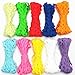 Dandan DIY 50yards Multi-Colors Colorful 5mm Wave Bending Fringe Trim Ribbon for Clothes Dress Sewing Flower Making Home Party Wedding Decoration Lace Ribbon Craft Supply
