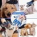 Pet Grooming Glove, Horhin Gentle Deshedding Brush Glove Efficient Hair Remover Brush Bathing Grooming Massage Gloves for Dogs, Cats & Horses with Long & Short Fur,Enhanced Five Finger Design-One Pair