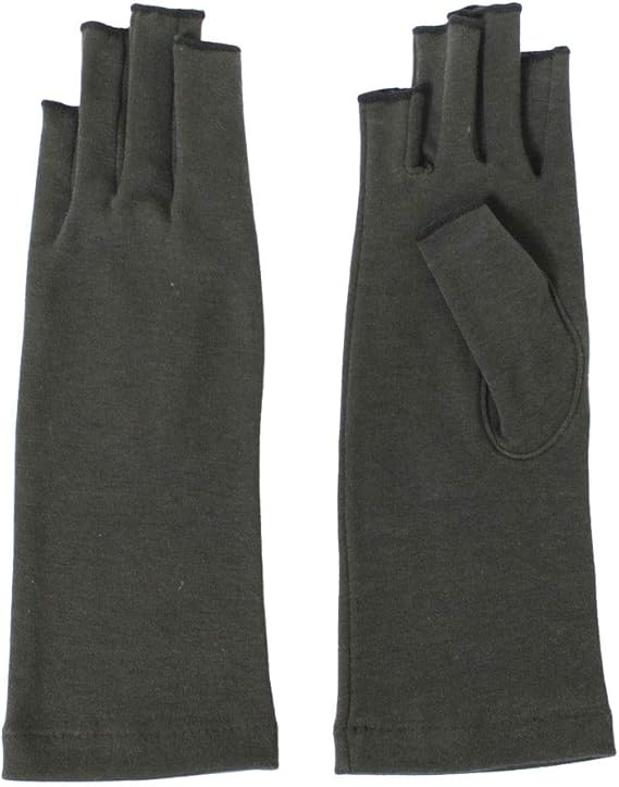 Amazon オーガニックコットンuv手袋指切りタイプ洛陽染 母の日 ギフト プレゼント アームカバー カワイイ 可愛い オシャレ 黒ｆ 手袋 通販