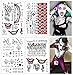 COKOHAPPY 4 Large Sheets SS Temporary Tattoo HQ & The Joker Sticker 80+ Tats Costume/Cosplay Party Accessories