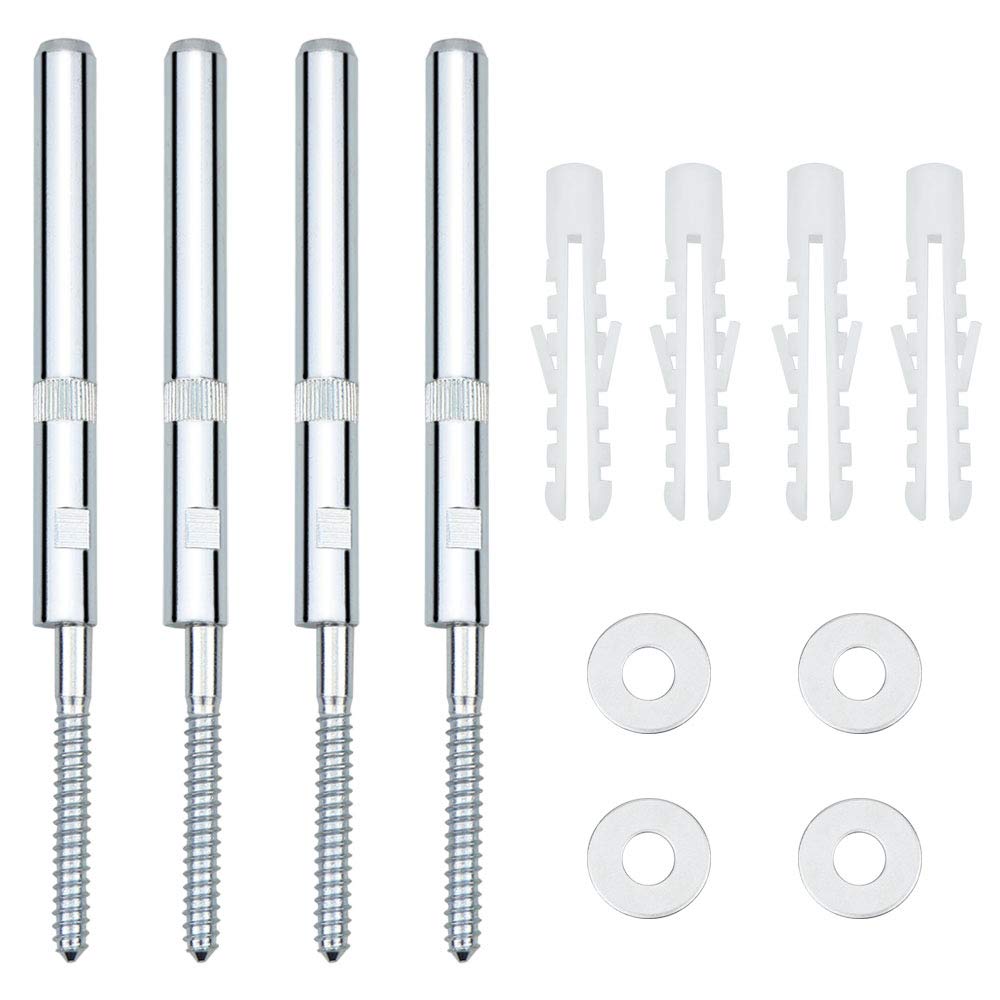 Dreamtop 4 PCS Floating Shelf Brackets Heavy Duty Concealed Floating Shelf Fixings 120mm Hidden Concealed Shelf Supports Brackets with Screws for Wall Floating Board Shelves