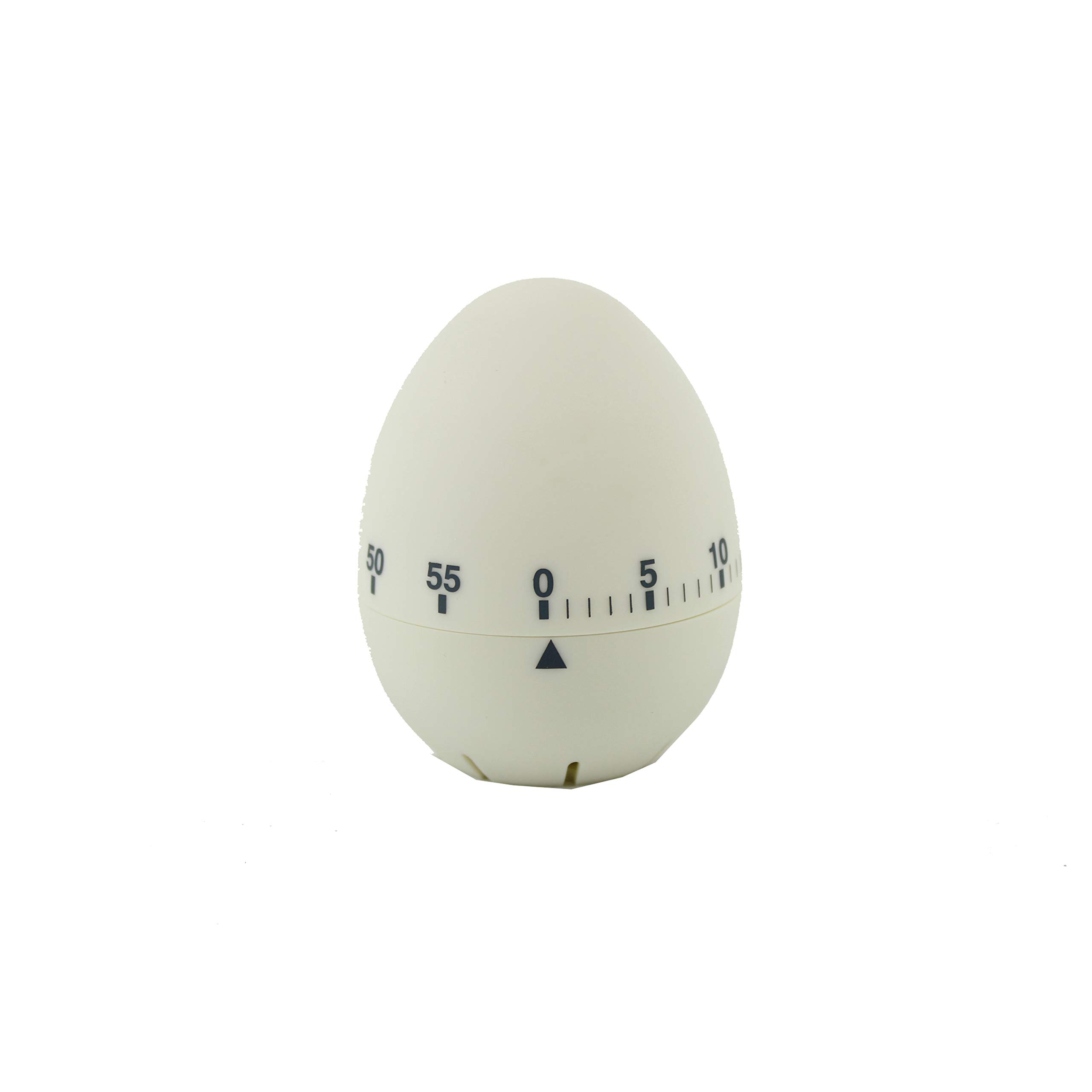 Soft Touch Kitchen Timer/Egg Shaped Timer – Pastel White