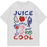SweatyRocks Women's Fruit Shirts Funny Graphic Tees Short Sleeve Crewneck T Shirt