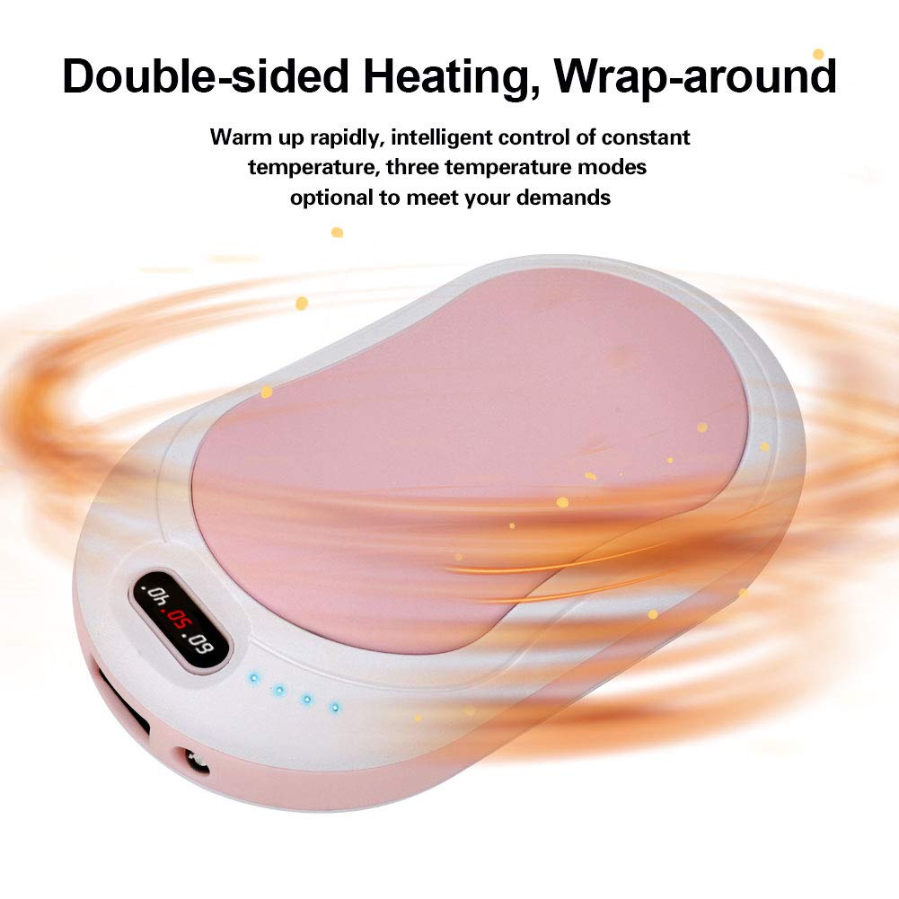 Tomu Hand Warmers Rechargeable, 6000mAh Portable USB Electric Pocket Hand Warmer/Power Bank, Great Solution for Raynaud\'s and Arthritis Sufferers, Best Winter for Friends and Family