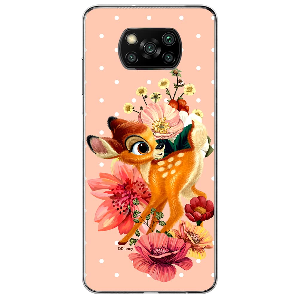 ERT GROUP mobile phone case for Xiaomi POCOPHONE X3 original and officially Licensed Disney pattern Bambi 014 optimally adapted to the shape of the mobile phone, case made of TPU