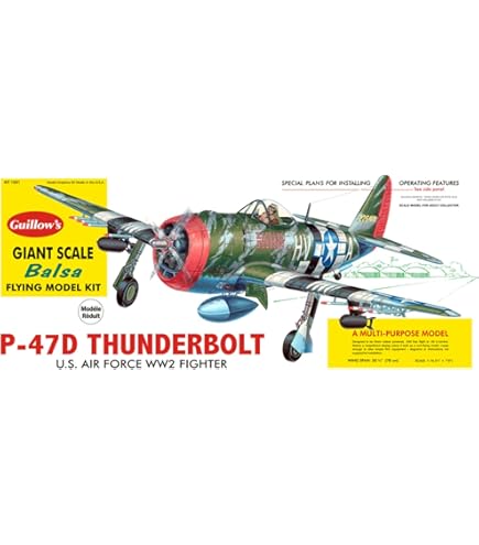 Guillow's Lockheed P-38 Lightning Model Kit, Aircraft